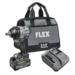 FLEX 24V 1/2" Mid Torque Impact Wrench Kit FX1451-1C