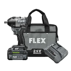 FLEX 24V 1/2" Mid Torque Impact Wrench Kit FX1451-1C