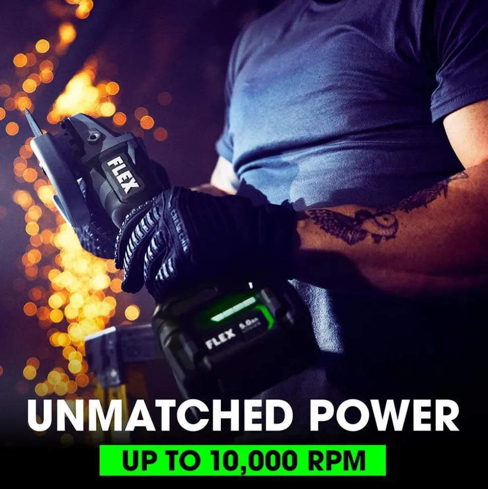 Flex 24V 5" Variable Speed Angle Grinder Paddle Switch Kit (5.0Ah) FX3171A-1C