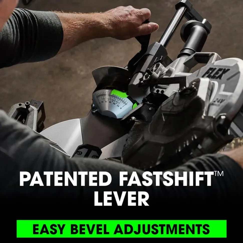 FLEX 24V Brushless 12" Cordless Dual Bevel Sliding Compound Miter Saw (Tool Only) FX7141A-Z