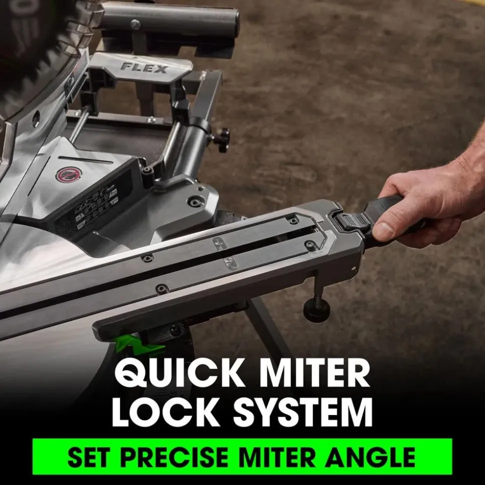 FLEX 24V Brushless 12" Cordless Dual Bevel Sliding Compound Miter Saw (Tool Only) FX7141A-Z