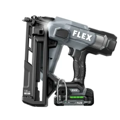 FLEX 24V Brushless 16Ga Angled Finish Nailer Kit FX4321A-1A