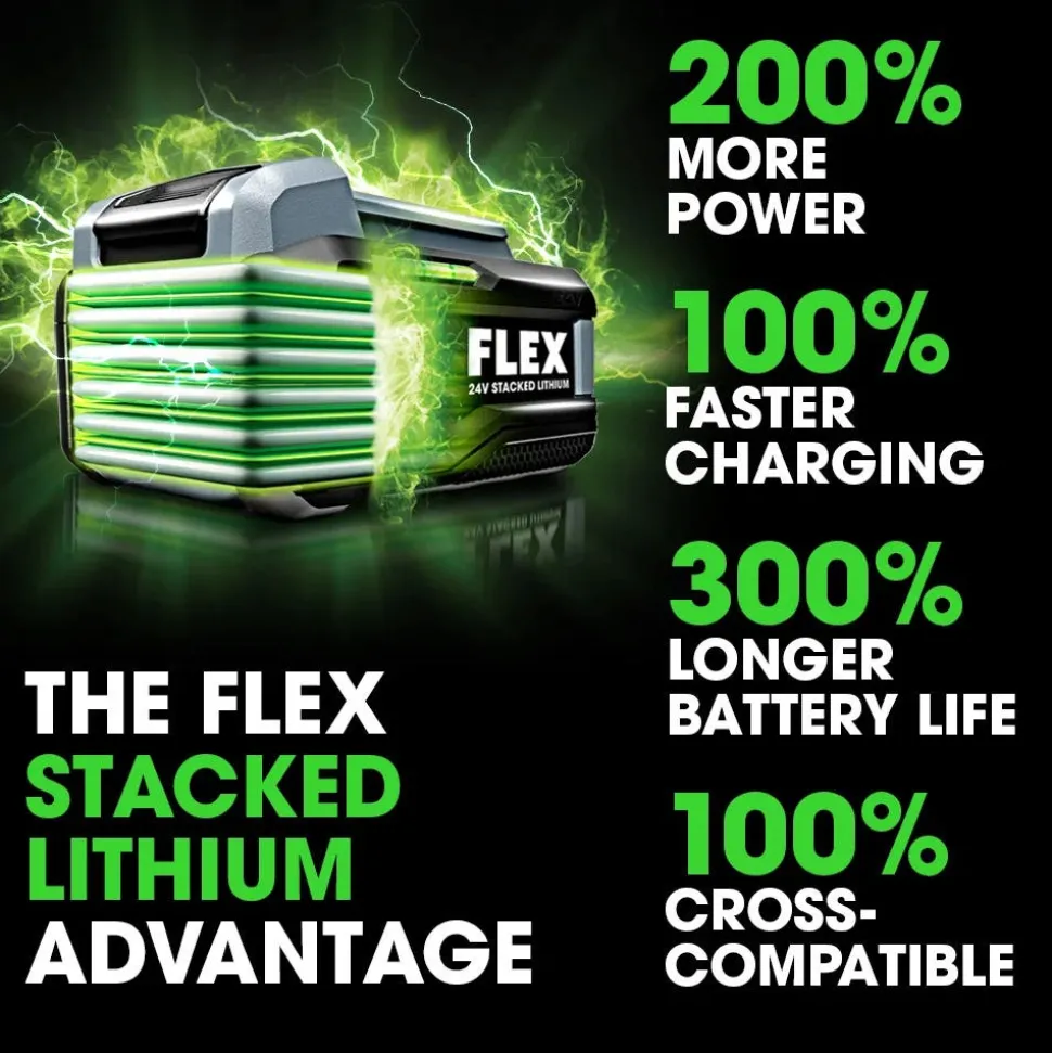 FLEX 24V Starter Kit - 6.0Ah Stacked Battery, 280W Rapid Charger FX0421-1H