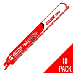 Freud Diablo 9" Steel Demon Thick Metal 8 TPI Carbide Reciprocating Saw Blade (10 Pack) DS0908CF10