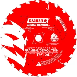 Freud Diablo 7-1/4" 24-Teeth Demo Demon Circular Saw Blade D0724DA