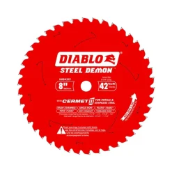 Freud Diablo 8" 42-Tooth Steel Demon Metals & Stainless Steel Cutting Circular Saw Blades Cermet II D0842CF