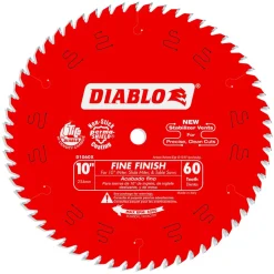 Freud Diablo 10" 60-Tooth Wood Fine Finish Circular Saw Blade D1060X