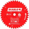 Freud Diablo 7-1/4" 40-Tooth Wood Finish Circular Saw Blade D0740A