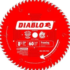 Freud Diablo 8-1/2" x 60 Tooth Carbide Circular Saw Blade D0860S