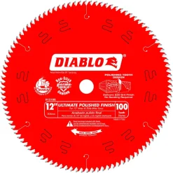 Freud Diablo 12" x 100 Tooth Ultimate Polished Finish Saw Blade D12100X