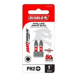 Freud Diablo Blades 1" #2 Phillips Drive Bits DPH21P2