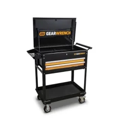 Gearwrench 32" 2 Drawer Black & Orange Utility Cart 83167
