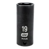 Gearwrench 3/8" Drive 6 Point Deep Impact Metric Socket 19mm 84342N