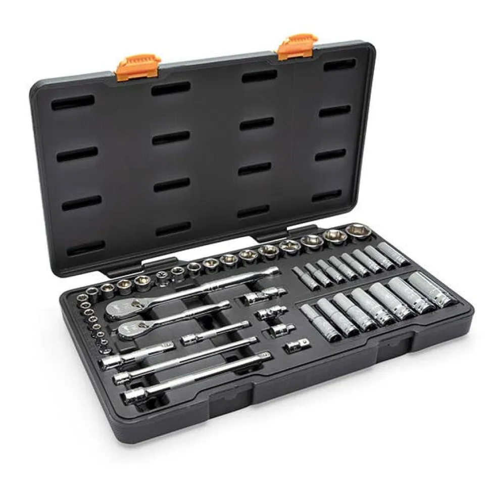 Gearwrench 47 Piece 1/4" & 3/8" Drive Standard & Deep SAE Mechanics Tool Set 89090