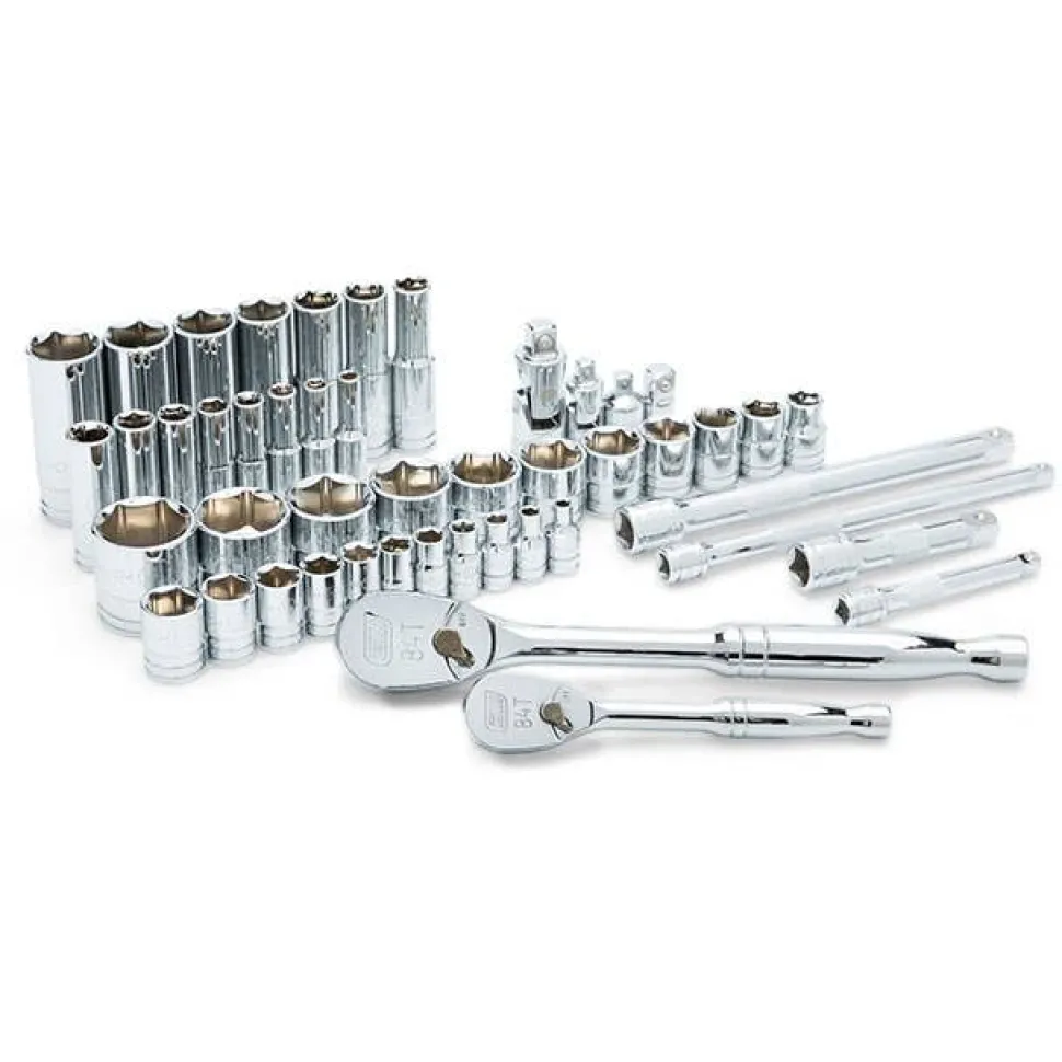 Gearwrench 47 Piece 1/4" & 3/8" Drive Standard & Deep SAE Mechanics Tool Set 89090