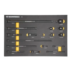 Gearwrench 17 Piece 1/4", 3/8", 1/2" Impact Drive Tool Accessories Set w/ Foam Storage Tray 86524