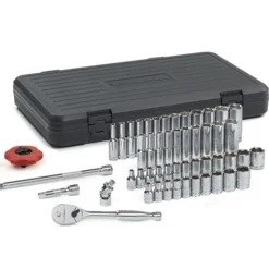 GearWrench 51 Piece 1/4" 6 Point SAE & Metric Socket Set 80300