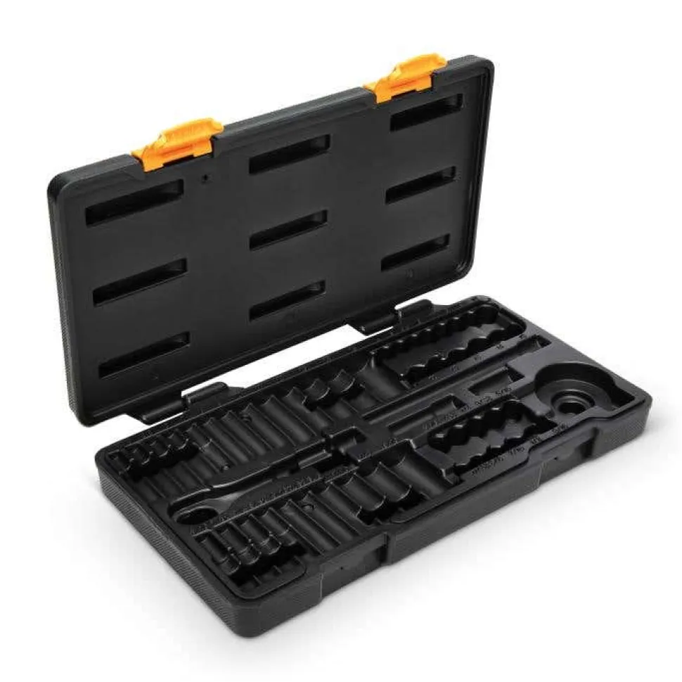 Gearwrench 51 Piece 1/4" Drive 6 Point 120XP Standard & Deep SAE/Metric Mechanics Tool Set 80300P