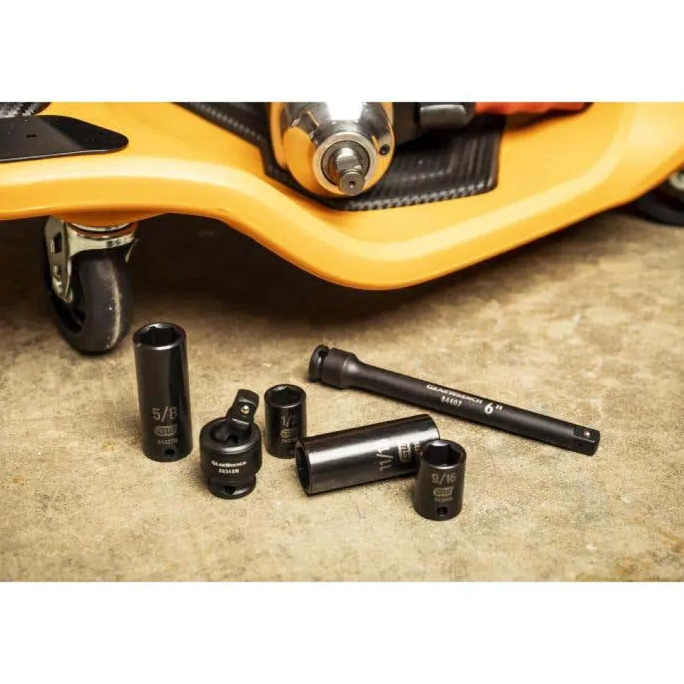 Gearwrench 44 Piece 3/8" Drive 6 Point Standard & Deep Impact SAE/Metric Socket Set 84916N