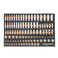 Gearwrench 104 Piece 3/8" Drive Master Metric Socket Set w/ Foam Storage Tray GWMSSKT38MM