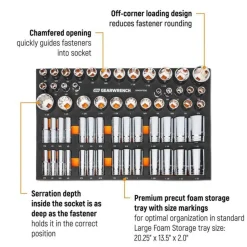 Gearwrench 60 Piece 1/2