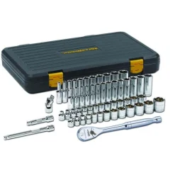 Gearwrench 56 Piece 3/8" Drive 6 Point 120XP Standard & Deep SAE/Metric Mechanics Tool Set 80550P