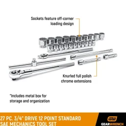 Gearwrench 27 Piece 3/4