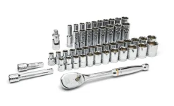GearWrench 49 Piece 1/2" SAE Metric Socket Set 80700D