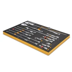 Gearwrench 17 Piece 1/2" 90-Tooth Ratchet & Drive Tool Set w/ Foam Storage Tray 86522