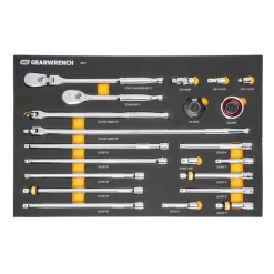 Gearwrench 21 Piece 3/8" 90-Tooth Ratchet & Drive Tool Set w/ Foam Storage Tray 86521