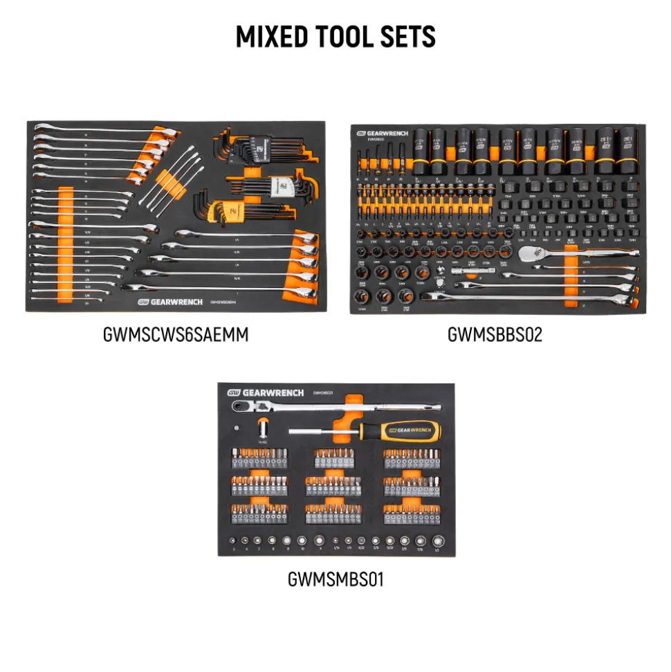 Gearwrench 791 Piece MEGAMOD Mechanics Tool Set w/ Premium Modular Foam Trays & Tool Storage MEGAMODPRO
