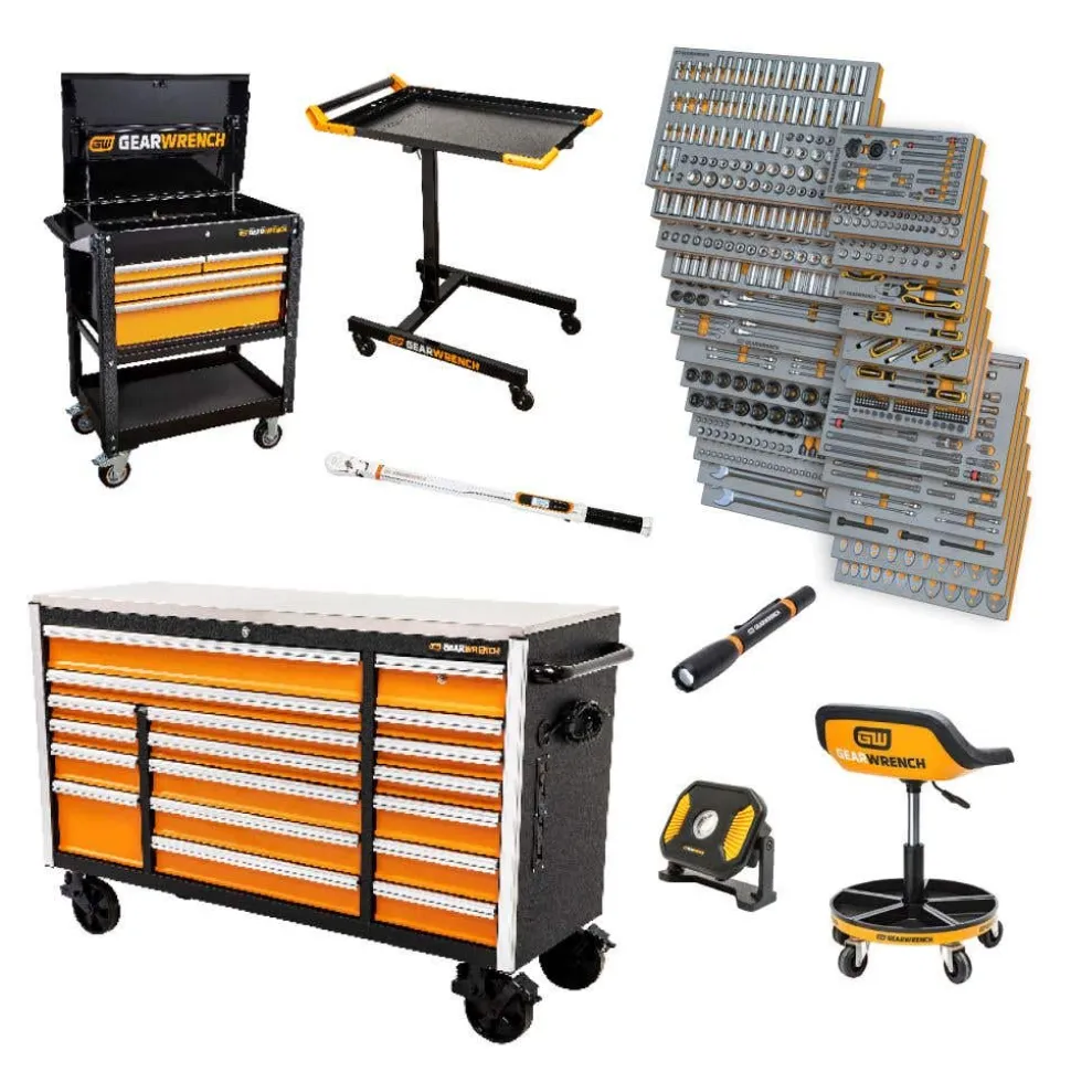 Gearwrench 1268 Piece MEGAMOD Mechanics Tool Set w/ Premium Modular Foam Trays & Tool Storage MEGAMOD1268