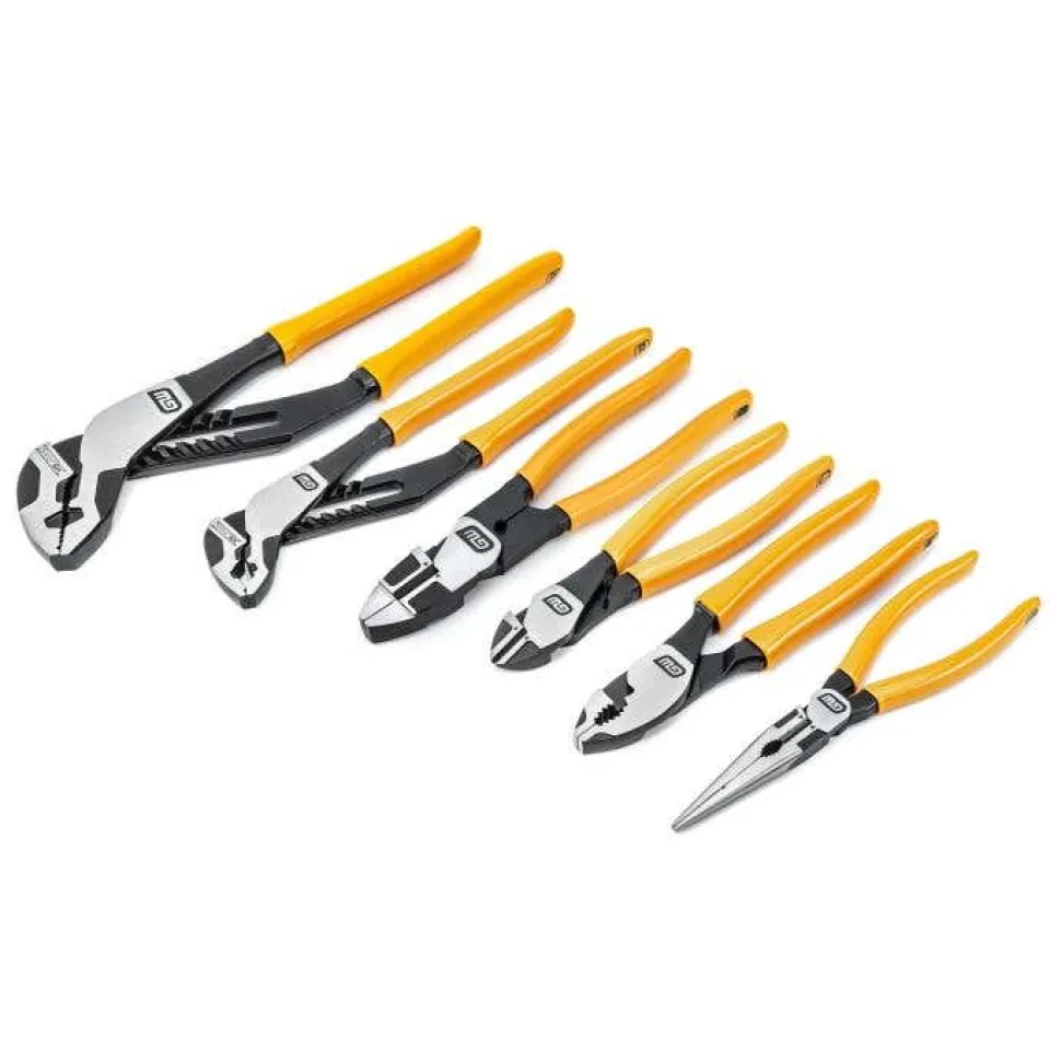 GearWrench 6 Piece Mixed Dipped Material Plier Set 82204-06