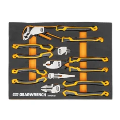 Gearwrench 5 Piece PITBULL Cushion Grip Pliers Set w/ Foam Storage Tray GWMSPLR01