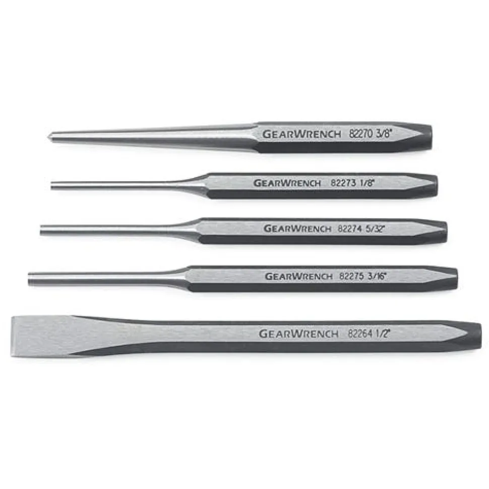 Gearwrench 5 Piece Punch And Chisel Set 82304