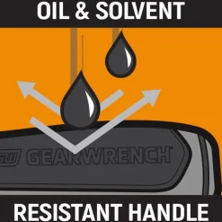 Gearwrench 9 Piece Slotted Dual Material Screwdriver Set w/ Foam Storage Tray GWMSSCRSL