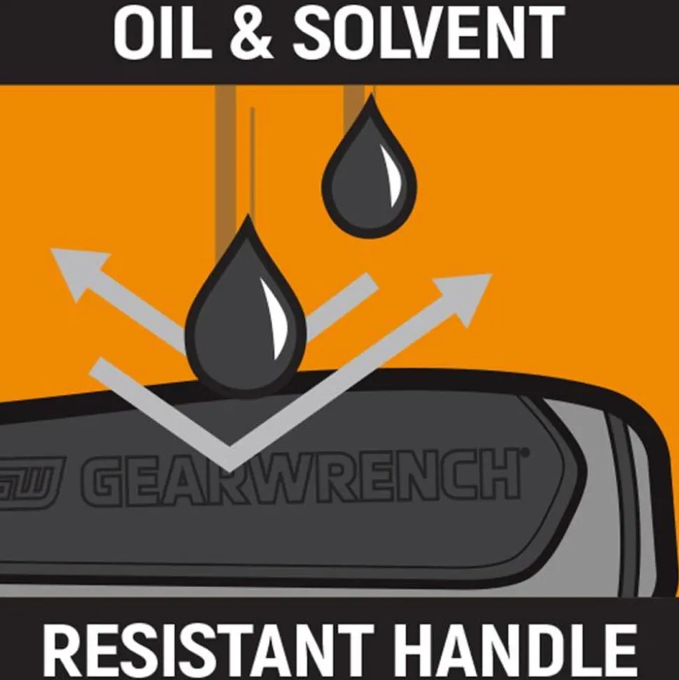 Gearwrench 9 Piece Slotted Dual Material Screwdriver Set w/ Foam Storage Tray GWMSSCRSL