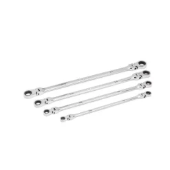 Gearwrench 4 Piece 90-Tooth 12 Point SAE GearBox Double Flex Ratcheting Wrench Set 86831