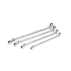 Gearwrench 4 Piece 90-Tooth 12 Point SAE GearBox Double Flex Ratcheting Wrench Set 86831