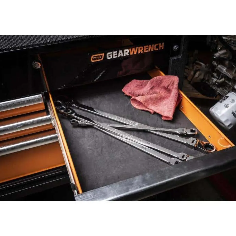 Gearwrench 4 Piece 90-Tooth 12 Point SAE GearBox Double Flex Ratcheting Wrench Set 86831