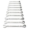 Gearwrench 10 Piece 90-Tooth 12 Point SAE Combination Ratcheting Wrench Set 86958