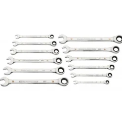 Gearwrench 12 Piece 90-Tooth 12 Point Metric Combination Ratcheting Wrench Set 86927