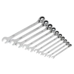 Gearwrench 10 Piece 90-Tooth 12 Point SAE Reversible Ratcheting Wrench Set 86658