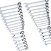 Gearwrench 32 Piece 72-Tooth Combination Ratcheting Wrench Tool SAE/Metric Set 39327