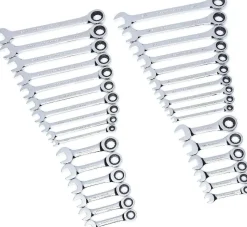 Gearwrench 32 Piece 72-Tooth Combination Ratcheting Wrench Tool SAE/Metric Set 39327