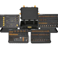 Gearwrench MEGAMOD Mobile Rolling Tool Case w/ Modular Impact Drive and Accessories Sets GWMP100 & 86524 & GWMSBBS02 & GWMSISKMM & GWMSISKSAE