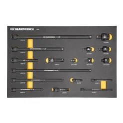 Gearwrench MEGAMOD Mobile Rolling Tool Case w/ Modular Impact Drive and Accessories Sets GWMP100 & 86524 & GWMSBBS02 & GWMSISKMM & GWMSISKSAE