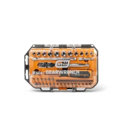 Gearwrench Tools 39 Piece 1/4" Drive MicroDriver Set with 120XP Locking Flex Head Ratchet and Stubby Sockets GWMBS39XPS