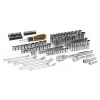 Gearwrench Tools 121 Piece 1/4" & 3/8” Drive 90T SAE/MM Mechanics Hand Tool Set GW90SCBMTS