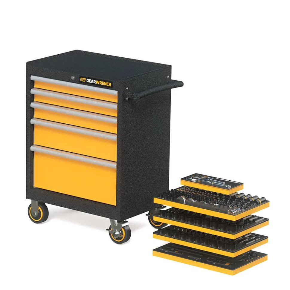 Gearwrench Tools 247 Piece MEGAMOD Mechanics Tool Set in Modular Foam Trays with Storage Unit MEGAMOD247